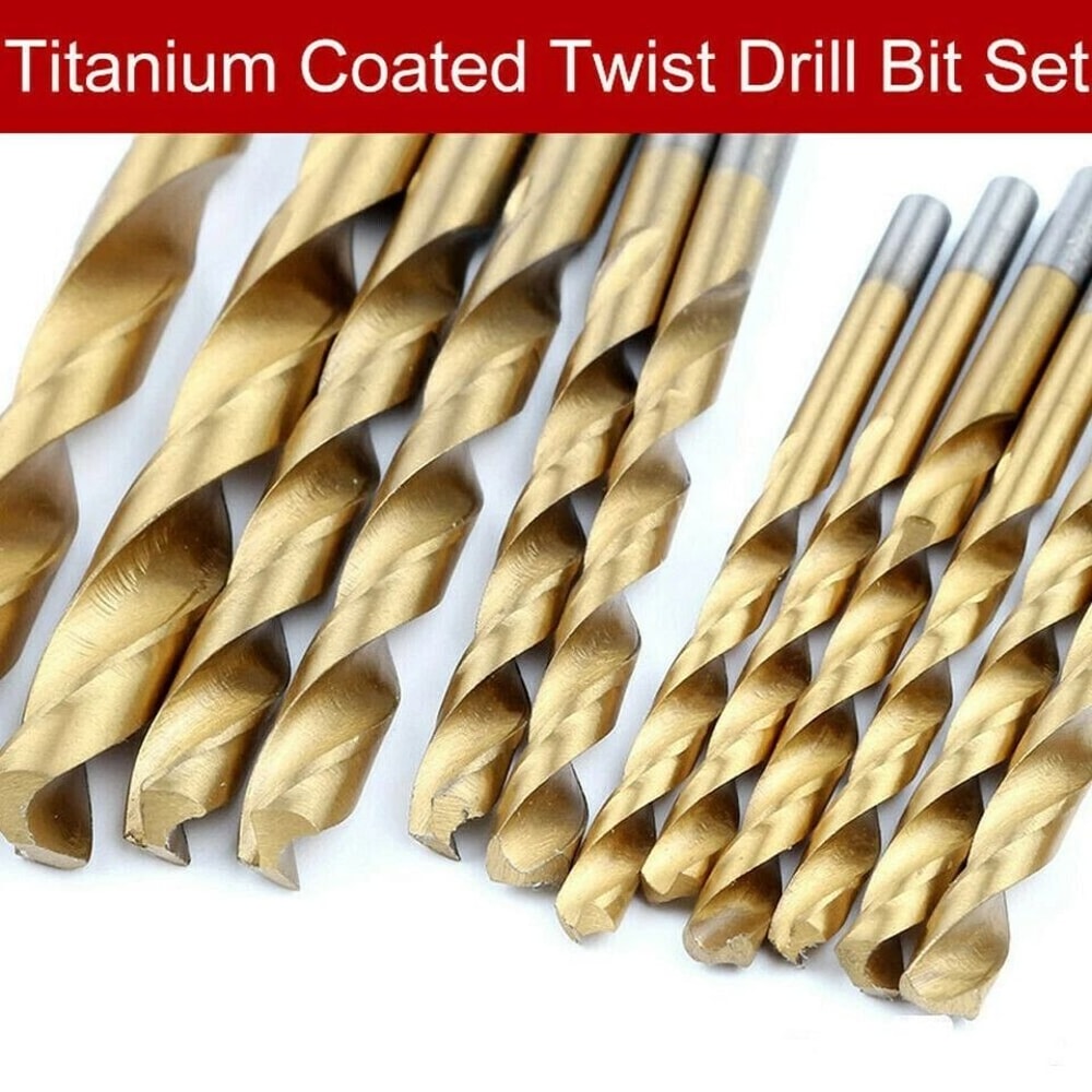 HSS Titanium Drill Bit Set For Wood Metal Plastic MultiPurpose Twist Drill Bits 2