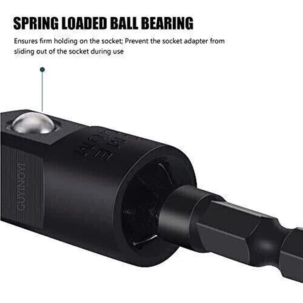 Socket Adapter Set With QuickRelease Mechanism For Impact Driver Drill 4