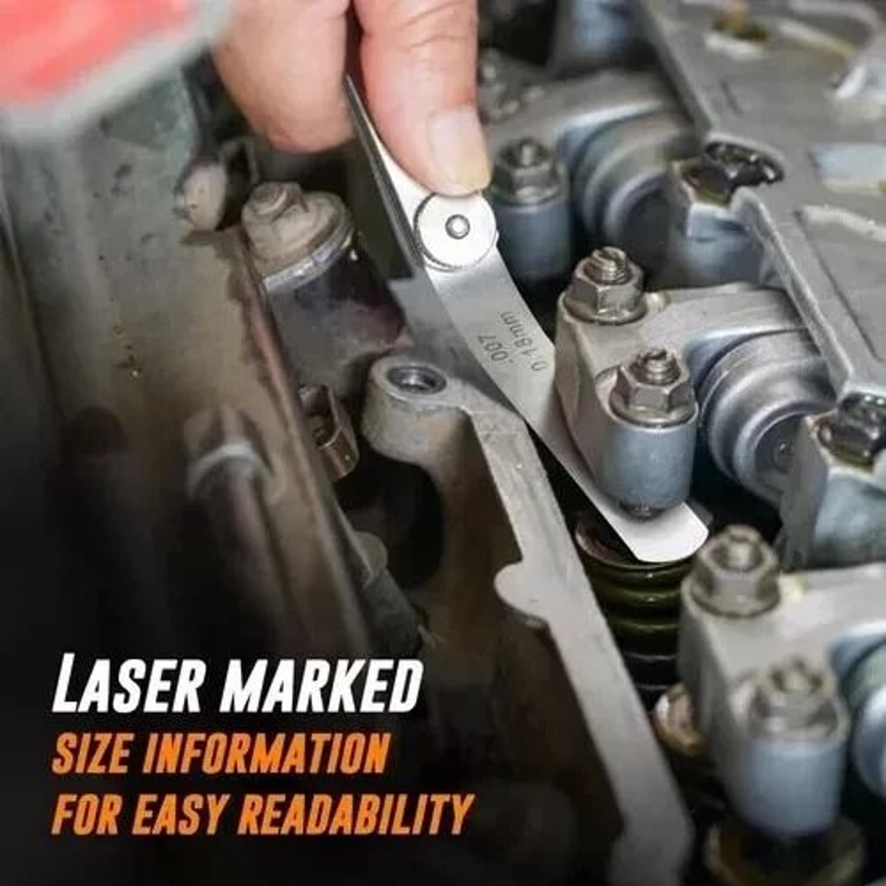 32 Blade Dual Reading Feeler Gauge For Spark Plug And Valve Clearance Metric SAE 7