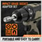 Impact Socket Adapter Set With Right Angle Drill Attachment 2