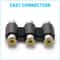 Triple RCA Female To Female Coupler For TV DVD Console RCA Adapter AV Extension Connector 1