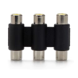 triple rca female to female coupler for tv dvd console rca adapter av extension connector