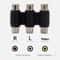 Triple RCA Female To Female Coupler For TV DVD Console RCA Adapter AV Extension Connector 2