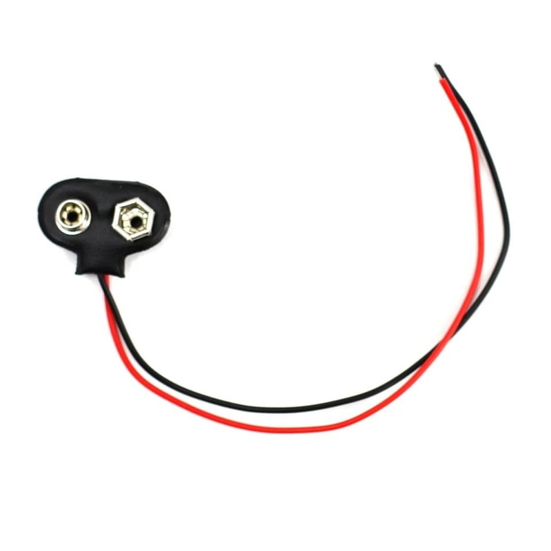 Battery Connector T Type Snap Clip Wire Leads For DIY Electronics And Repairs 2