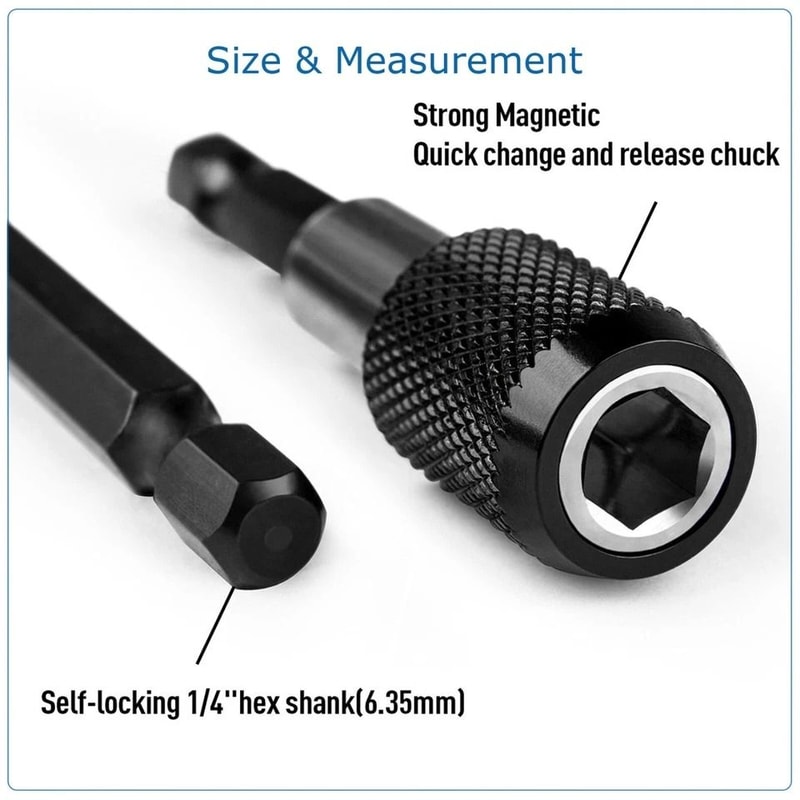 Bit Holder Set Quick Release Hex Shank Drill Bit Extension 1