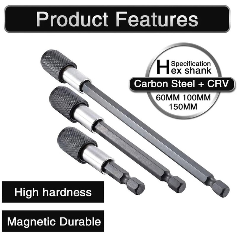 Bit Holder Set Quick Release Hex Shank Drill Bit Extension 7