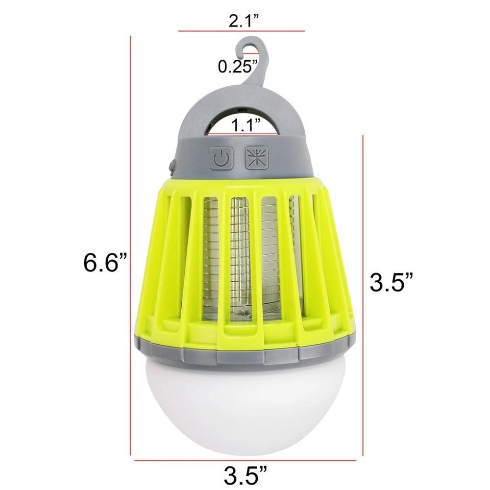 Outdoor Bug Zapper Mosquito Killer Lamp With LED Lantern Insect Trap For Patio Yard 9