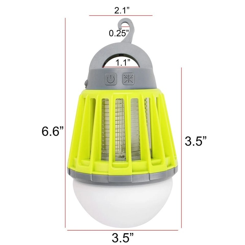 Outdoor Bug Zapper Mosquito Killer Lamp With LED Lantern Insect Trap For Patio Yard 9