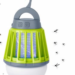 outdoor bug zapper & mosquito killer lamp with led lantern insect trap for patio & yard
