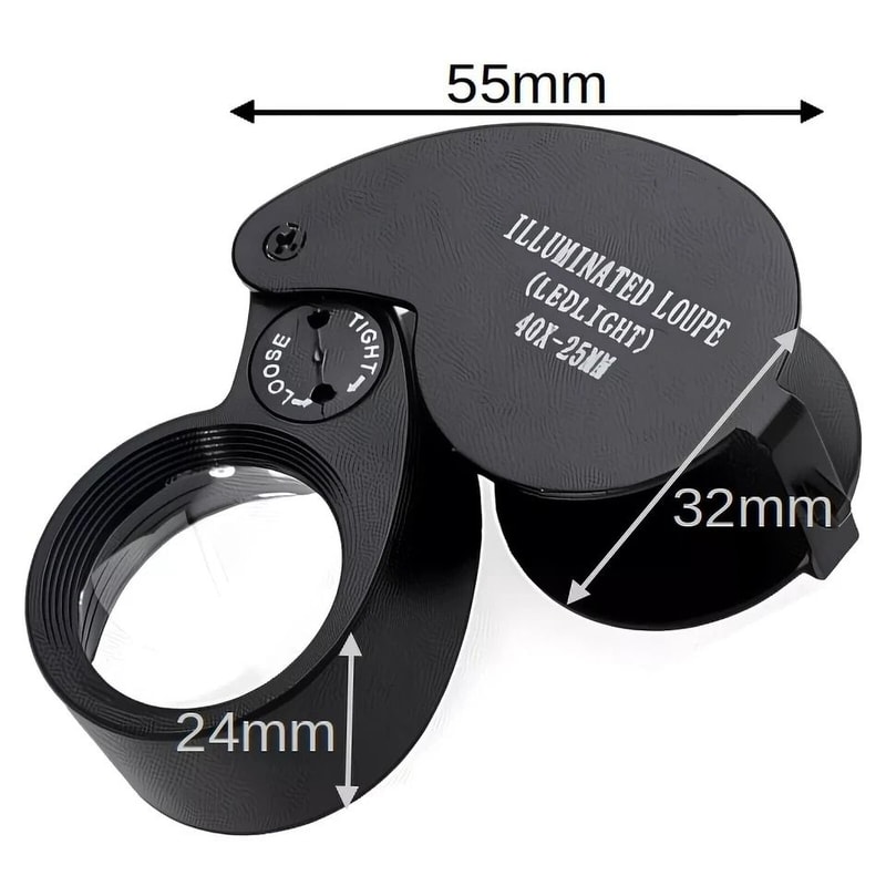 LED Pocket Magnifier For Jewelry Repair Lighted Loupe With Clear Viewing 4
