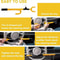 Universal Steering Wheel Lock For Car Van Truck Twin Hooks AntiTheft Device 2