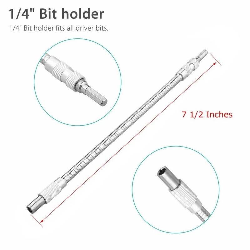 Flexible Shaft Drill Bit Extension Tool Perfect For Tight Spaces 3
