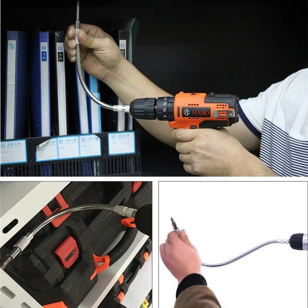 Flexible Shaft Drill Bit Extension Tool Perfect For Tight Spaces 4