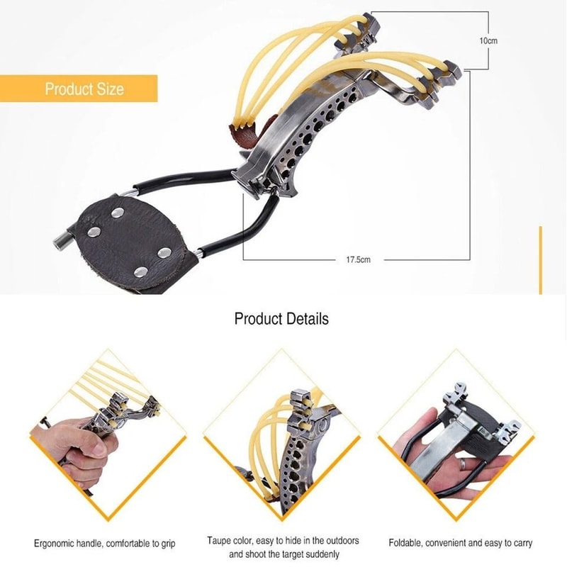Heavy Duty Slingshot For Outdoor Sports Perfect For Hunting And Fishing Fits Adults Teens And Boys 3