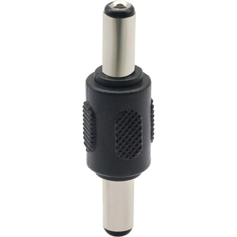 DC Power Coupler Male To Male Barrel Adapter For CCTV LED Routers 2