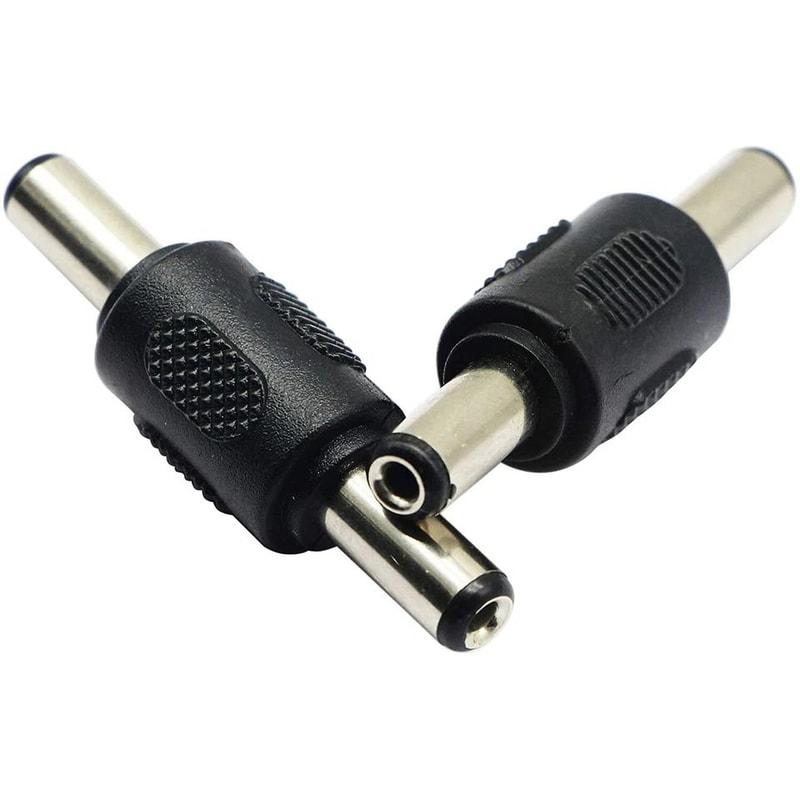DC Power Coupler Male To Male Barrel Adapter For CCTV LED Routers 4