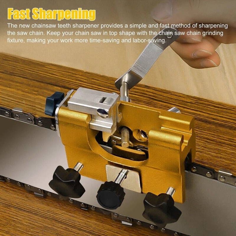 Portable Chainsaw Sharpener Jig Kit For Chains Manual Hand Crank Chain Sharpener 1