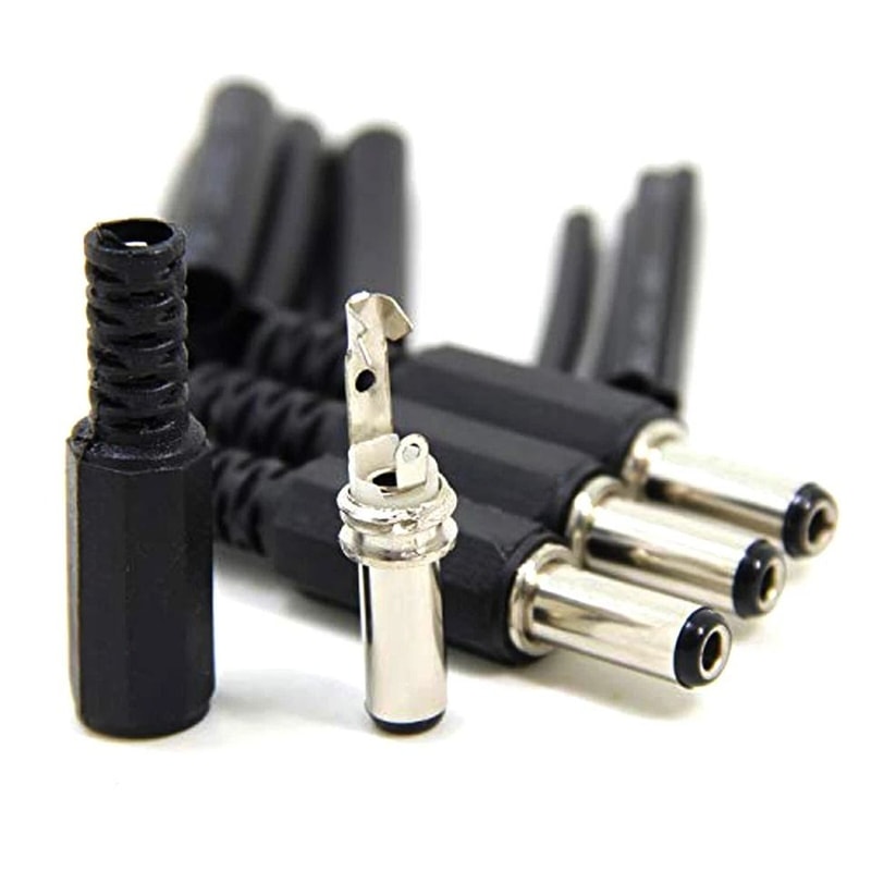 DC Power Connector Set Male Female Pigtail Plugs For CCTV LED Wiring 2