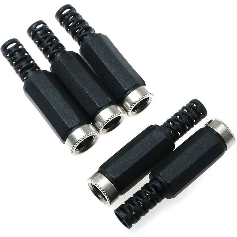 DC Power Connector Set Male Female Pigtail Plugs For CCTV LED Wiring 3