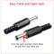DC Power Connector Set Male Female Pigtail Plugs For CCTV LED Wiring 4