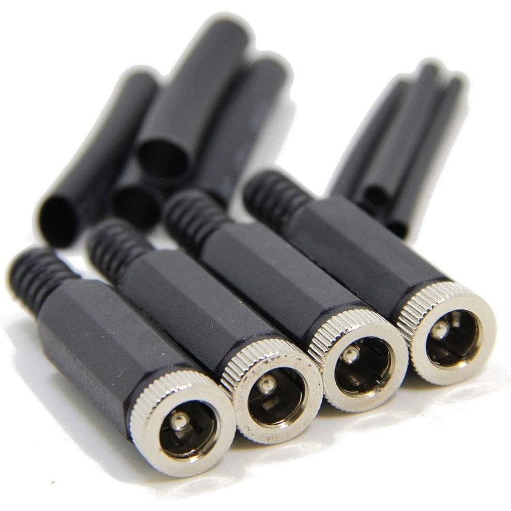 DC Power Connector Set Male Female Pigtail Plugs For CCTV LED Wiring 7