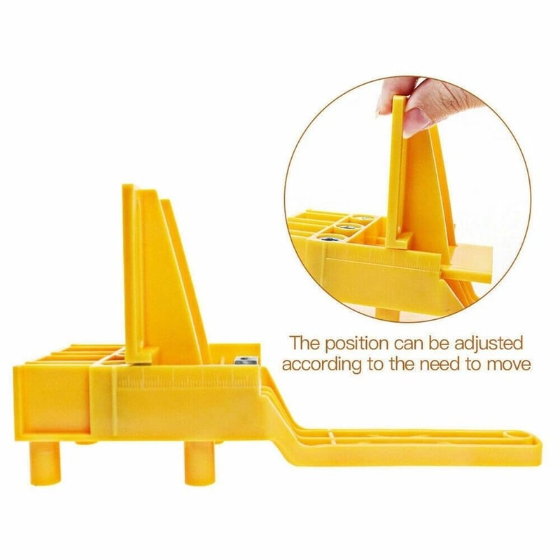 Handheld Woodworking Doweling Jig Drill Guide Wood Dowel Hole Kit 2