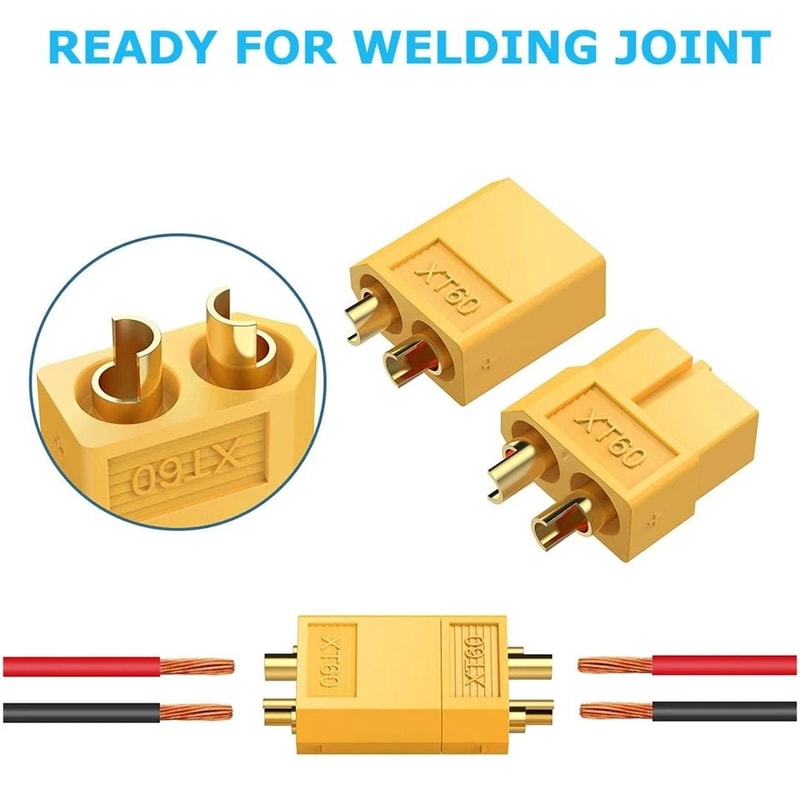 Connectors Gold Plated RC Battery Plug Set For LiPo DIY Repairs 3