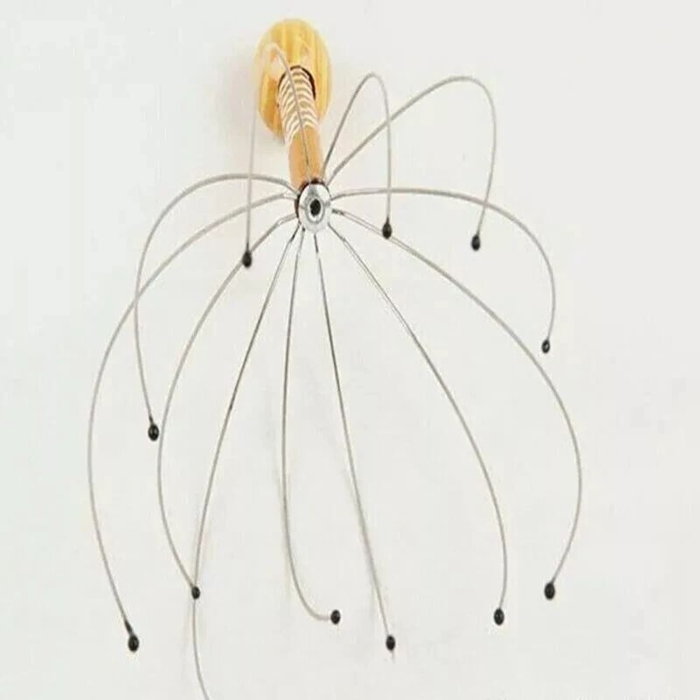 Wood Handle Scalp Massager Head Scratcher For Stress Relief 1