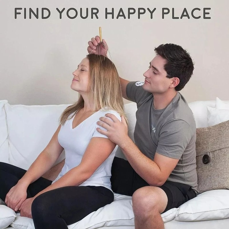 Wood Handle Scalp Massager Head Scratcher For Stress Relief 5