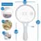 Lens Handheld Magnifier With Light For Reading Jewelry Crafts And Close Detail Viewing 8