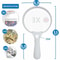 Lens Handheld Magnifier With Light For Reading Jewelry Crafts And Close Detail Viewing 8