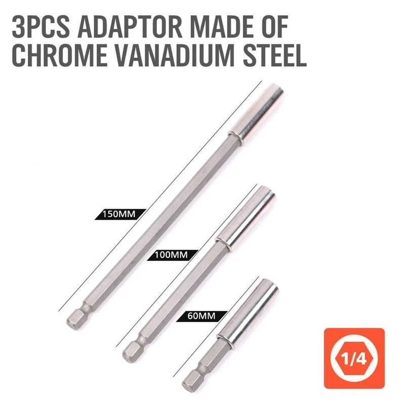 Socket Adapter Set For Drill And Impact Driver Socket Adapter Hex Shank 5