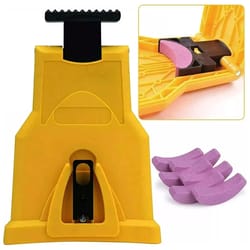 portable chainsaw chain sharpener jig hand crank tool for chainsaws
