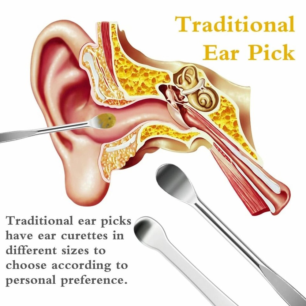 Ear Wax Removal Kit Stainless Steel Ear Cleaner And Ear Pick Set 4