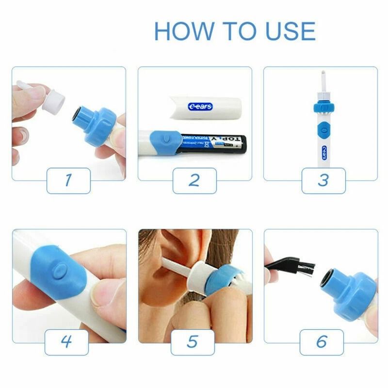 Cordless Ear Wax Remover Electric Ear Cleaner Vacuum With Case 2