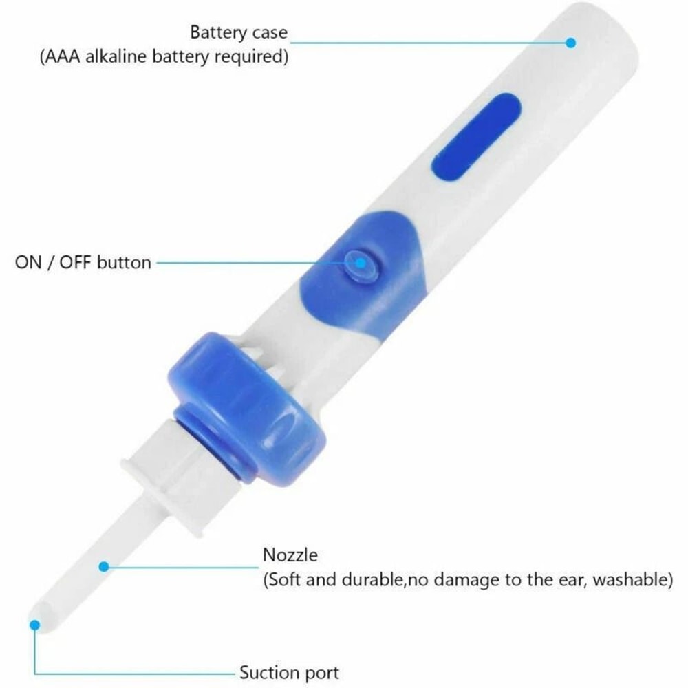 Cordless Ear Wax Remover Electric Ear Cleaner Vacuum With Case 7
