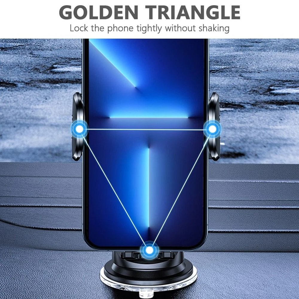 Universal Car Phone Holder Dashboard Windshield Mount With Telescopic Arm For IPhone And Samsung 4