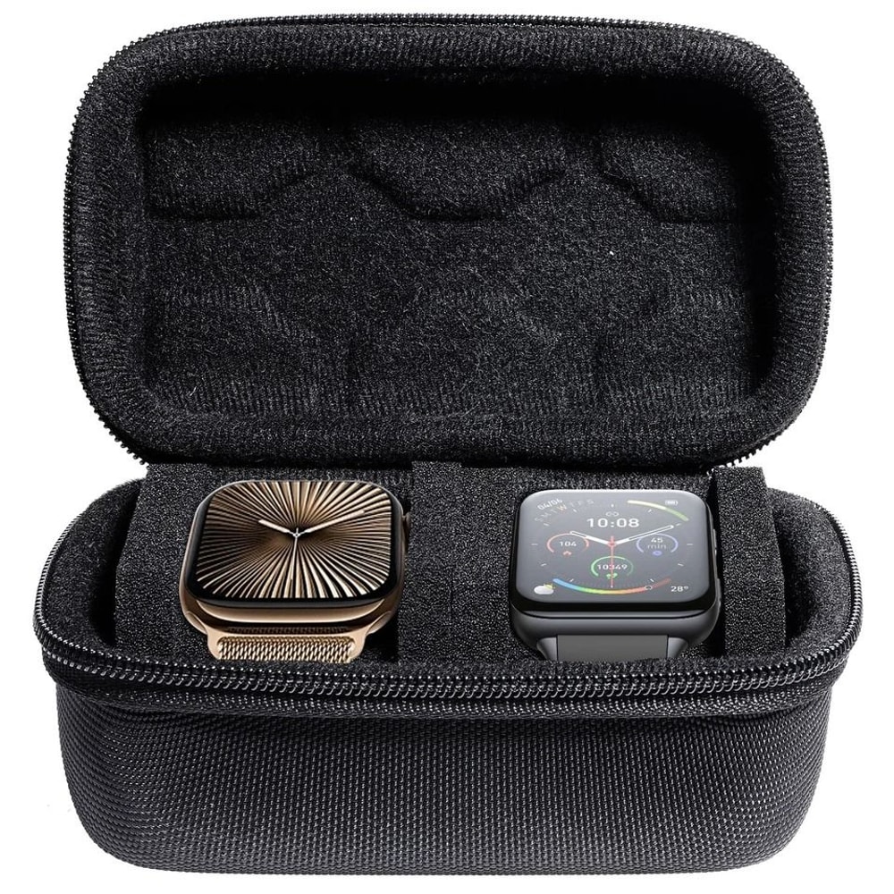 Watch Travel Case Nylon Watch Organizer With Soft Lining For Men 4