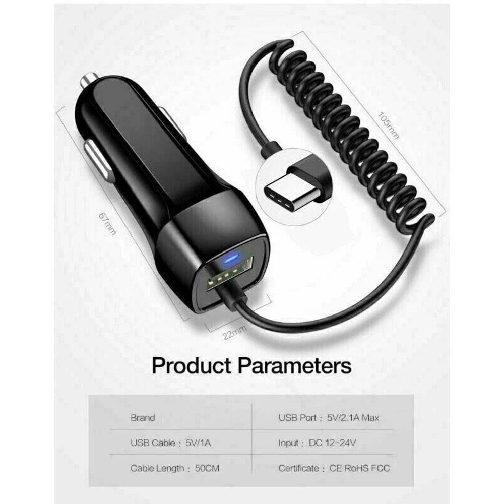 USBC Car Charger For IPhone Fast Car Charger Adapter For Daily Drive 3