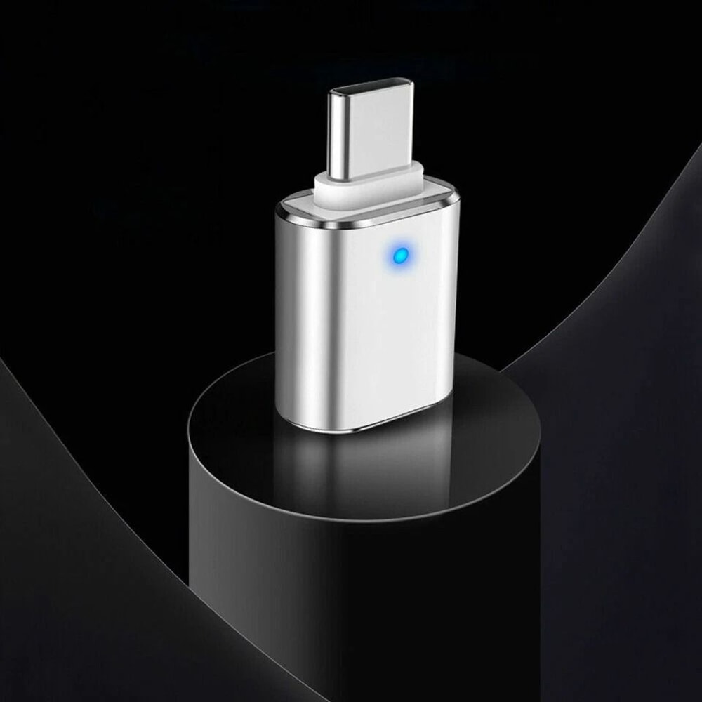 LED USBC To USB Adapter OTG Converter For Android Phones Tablets And Laptops 0