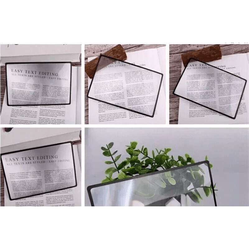 Full Page Magnifier Sheet Reading Aid Lens For Books Maps And Small Print 3