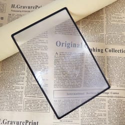 full page magnifier sheet reading aid lens for books, maps and small print