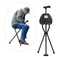 Adjustable Folding Walking Cane With Seat Portable Tripod Cane Stool For Seniors 1
