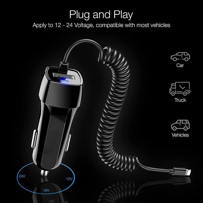 Fast Car Charger Dual USB Car Charger Adapter For IPhone And Samsung 2
