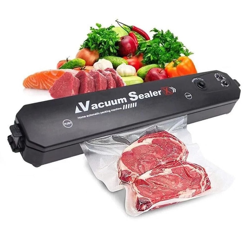 Compact Vacuum Sealer Machine With Bags Automatic Food Saver For Fresh Storage 0