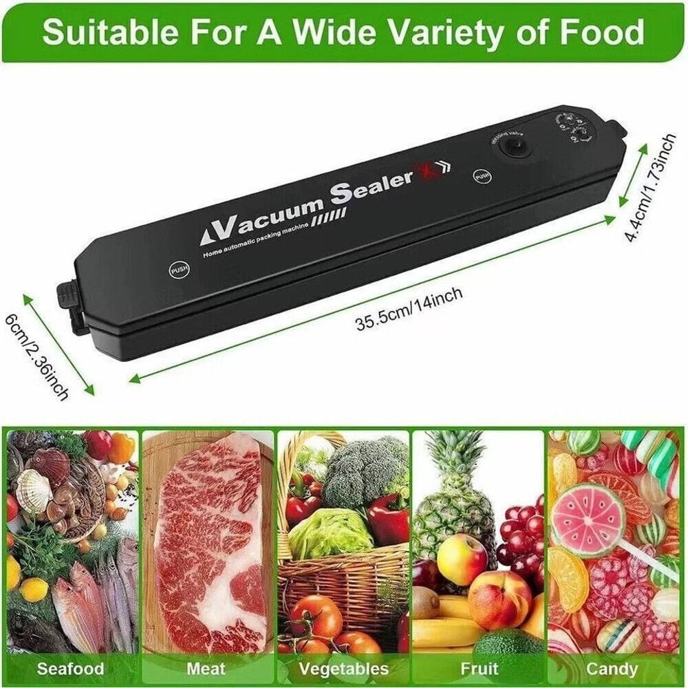 Compact Vacuum Sealer Machine With Bags Automatic Food Saver For Fresh Storage 3