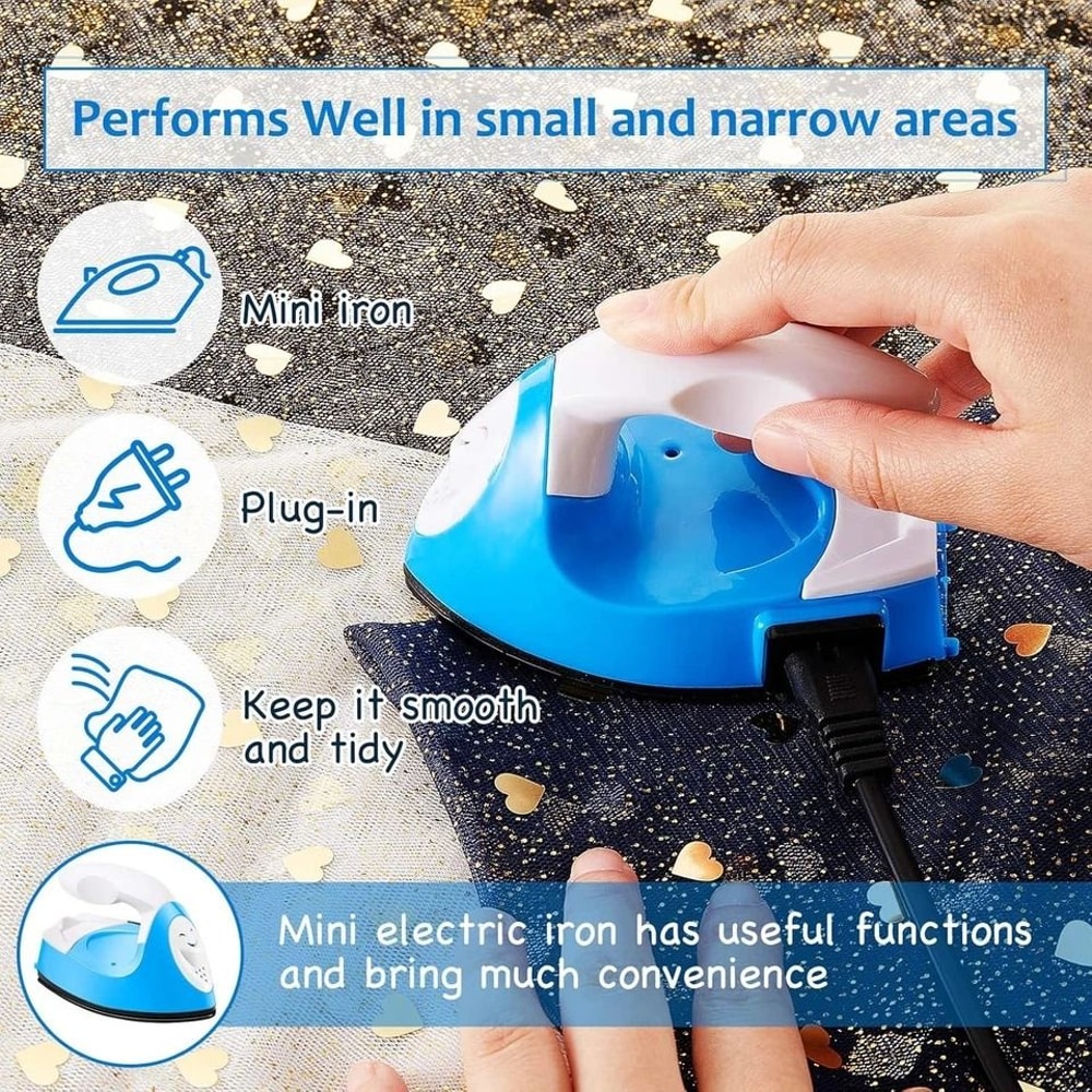 Mini Iron For Crafts And Sewing Portable Mini Heat Press Travel Iron 2