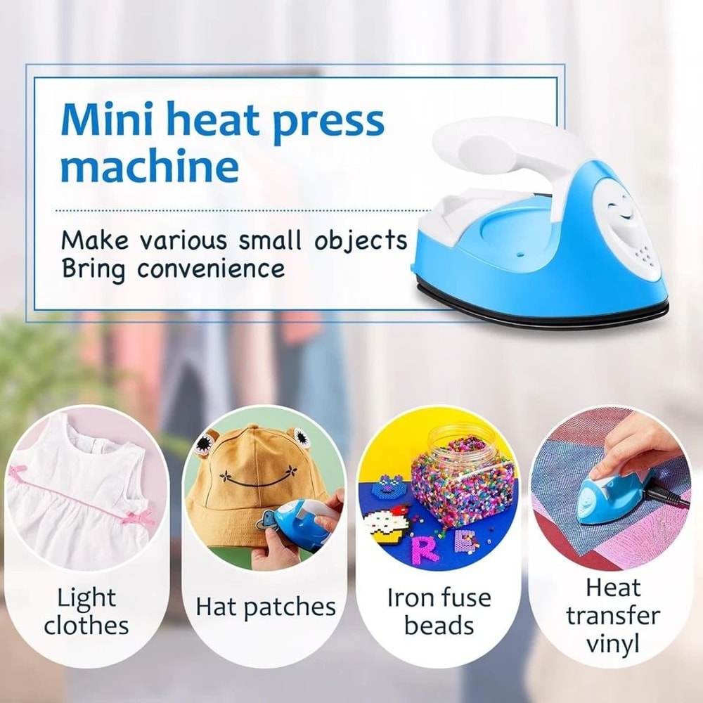 Mini Iron For Crafts And Sewing Portable Mini Heat Press Travel Iron 3