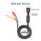 PlayStation AV Cable For Composite TV Cord 3