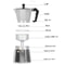 Stovetop Espresso Maker Moka Pot Italian Coffee Brewer 2